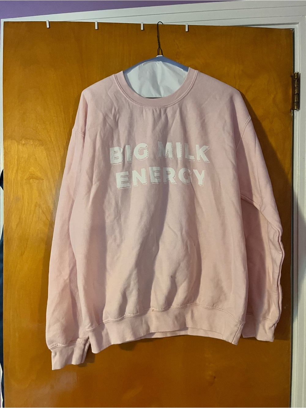 Big Milk Energy Pink Crewneck Sweatshirt